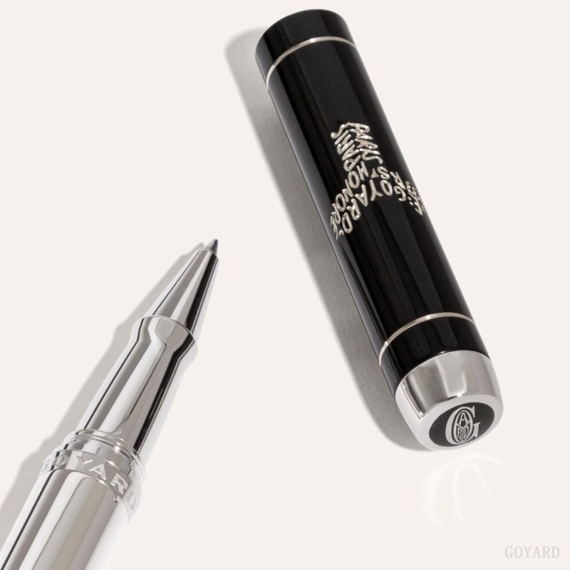 Goyard Clamecy Rollerball Pen Mustat | PAOQ5845