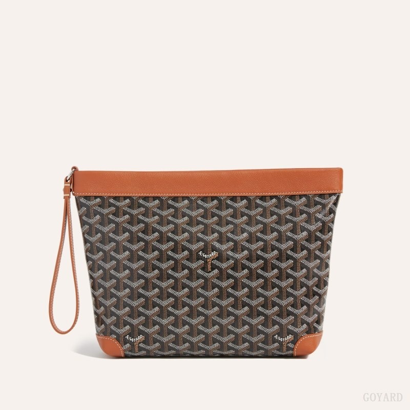 Goyard Conti pouch Mustat Ruskea | VEVS2097