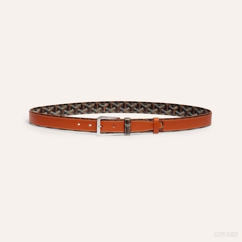 Goyard FREGATE BELT Mustat Ruskea | AHQI6823