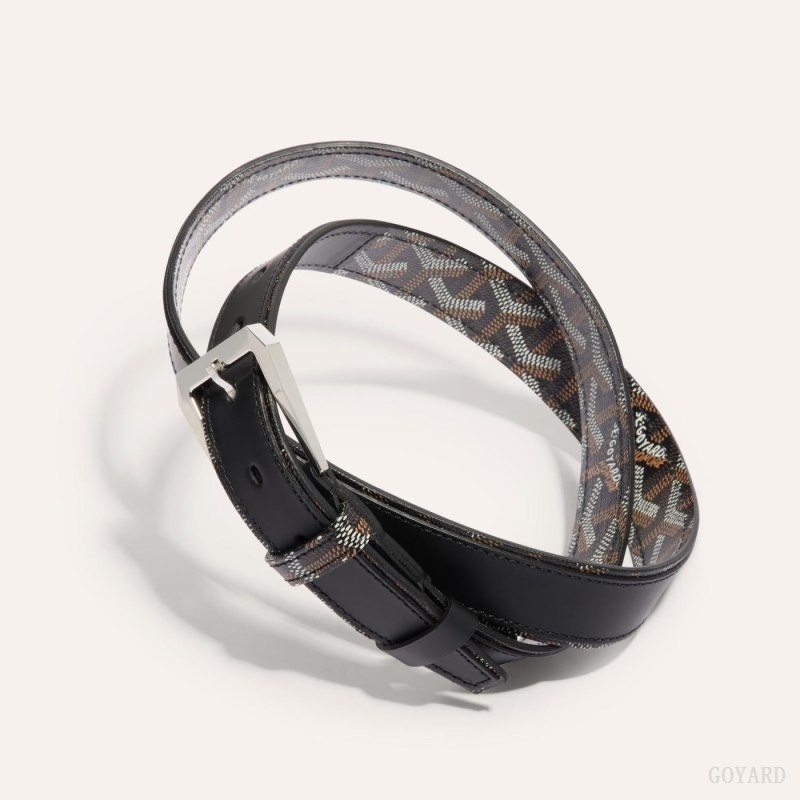 Goyard FREGATE BELT Mustat | YQYV5206