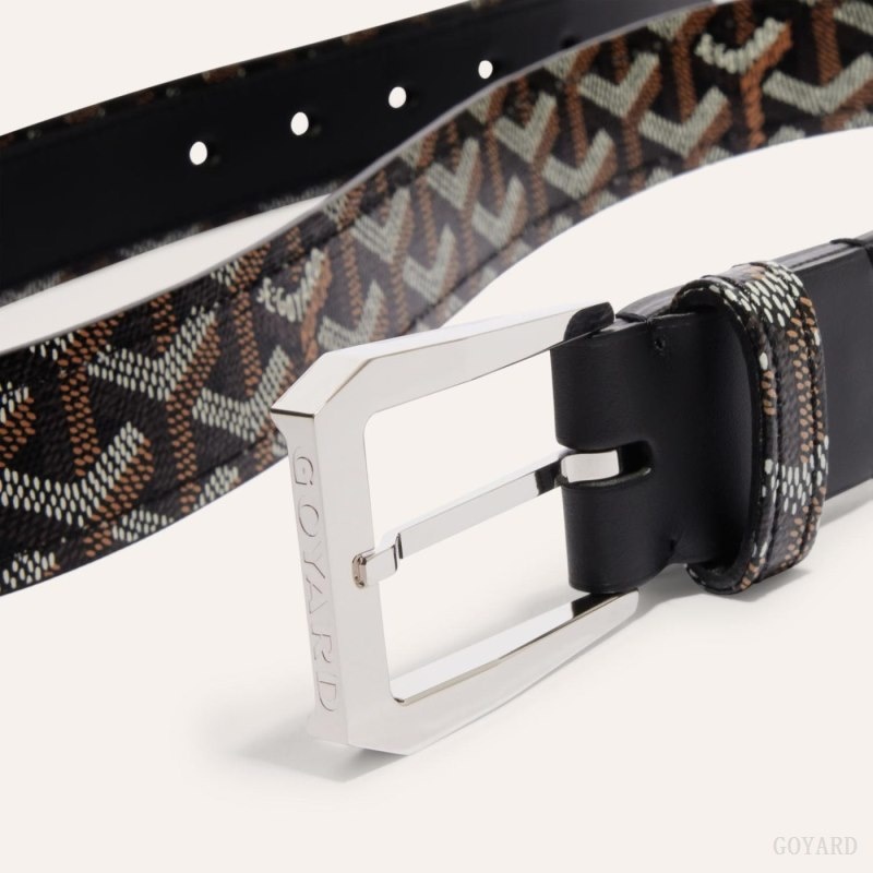 Goyard FREGATE BELT Mustat | YQYV5206