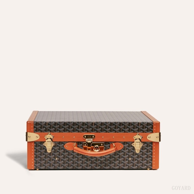 Goyard GRAND HÔTEL 50 CASE Mustat Ruskea | OURW1098