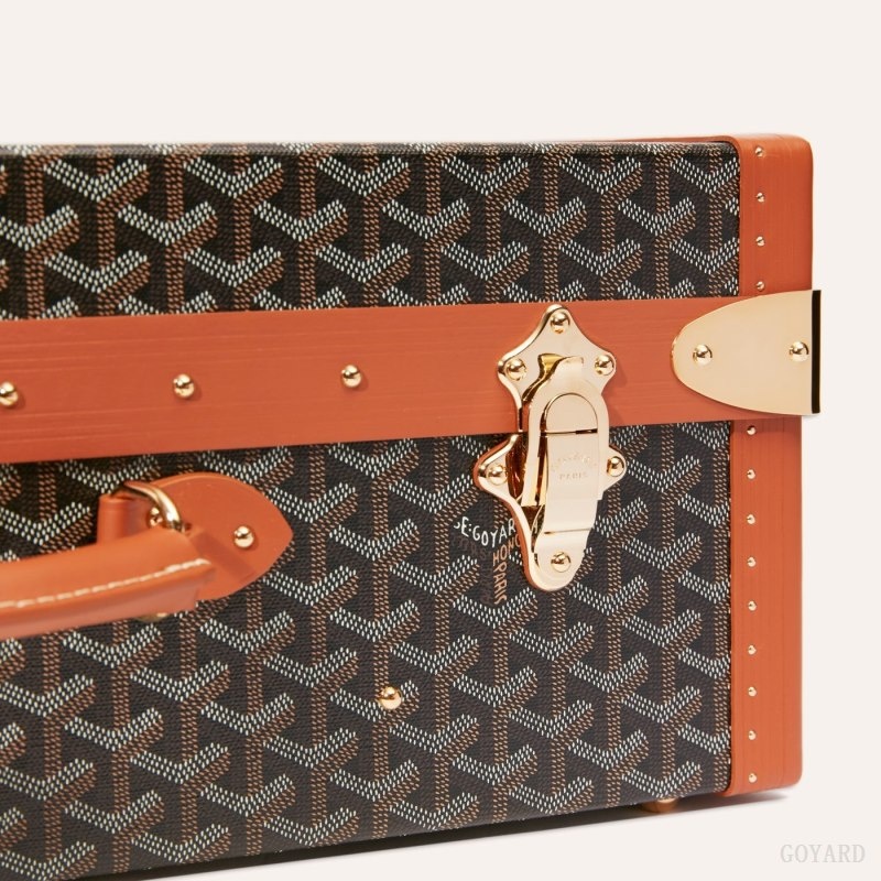 Goyard GRAND HÔTEL 50 CASE Mustat Ruskea | OURW1098