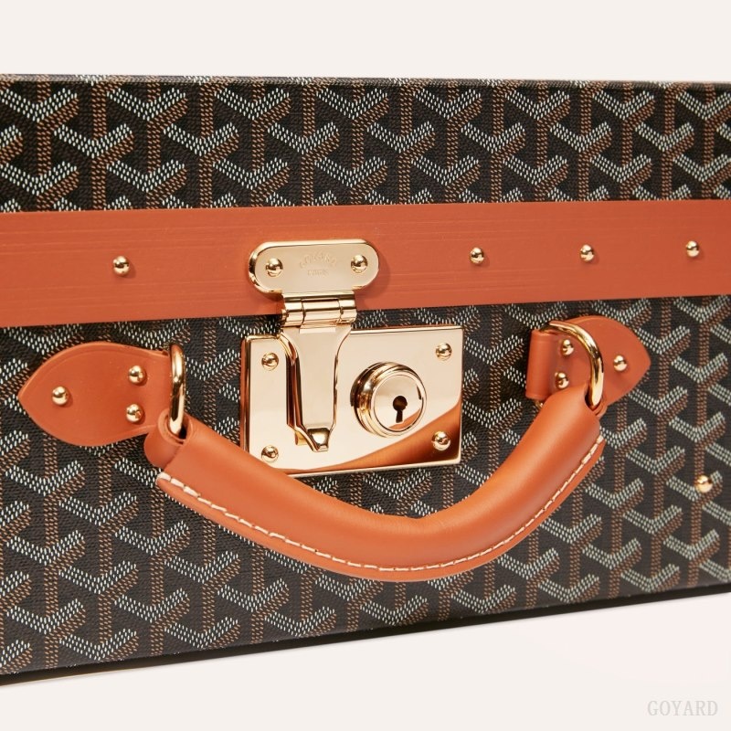 Goyard GRAND HÔTEL 50 CASE Mustat Ruskea | OURW1098