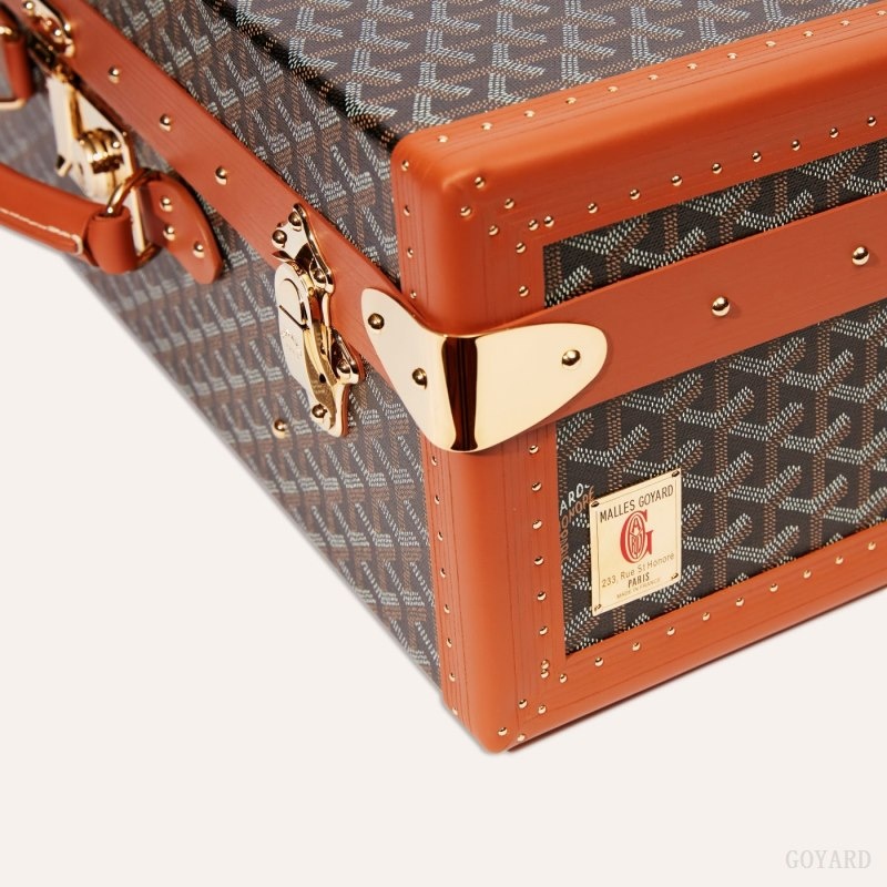 Goyard GRAND HÔTEL 50 CASE Mustat Ruskea | OURW1098