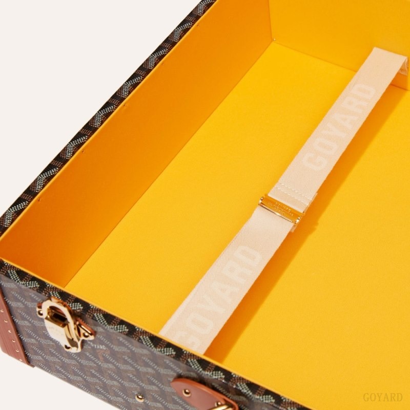 Goyard GRAND HÔTEL 55 CASE Mustat Ruskea | QFRY8334