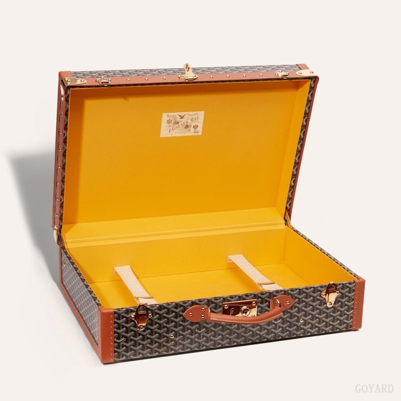 Goyard GRAND HÔTEL 60 CASE Mustat Ruskea | RVGQ8630