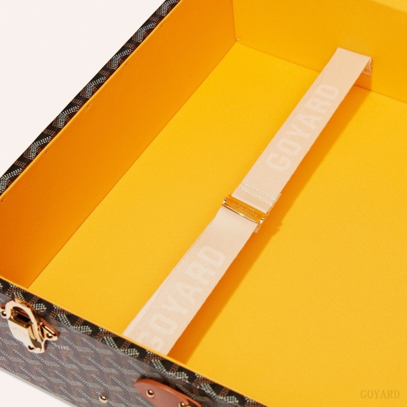 Goyard GRAND HÔTEL 60 CASE Mustat Ruskea | RVGQ8630