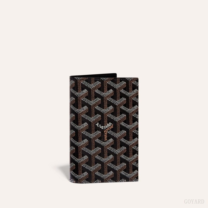 Goyard GRENELLE PASSPORT COVER Mustat | HYGB1979