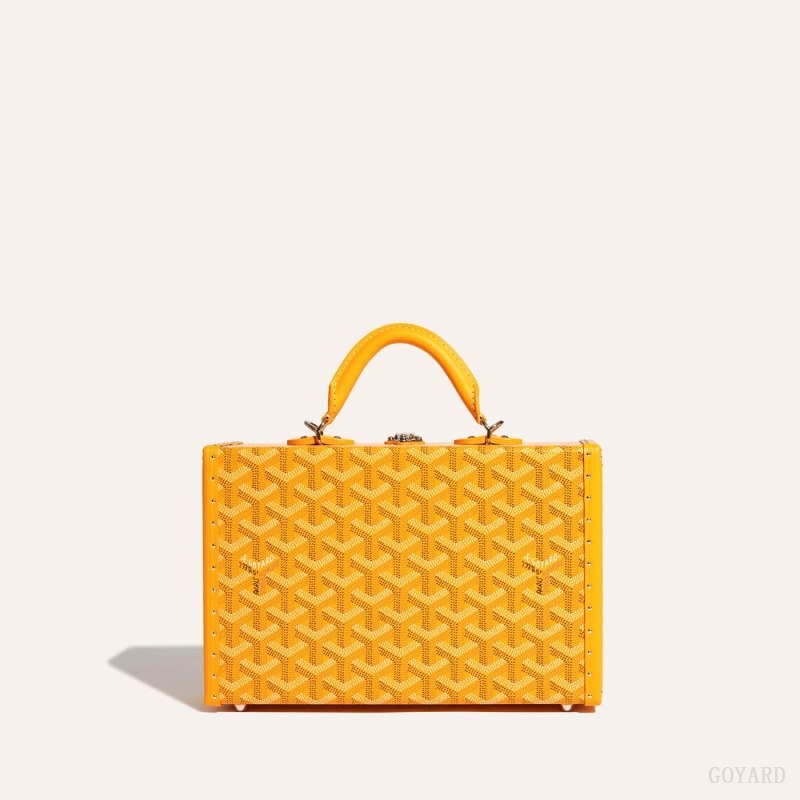 Goyard Grand Hôtel Trunk Bag Keltainen | KCGI8794