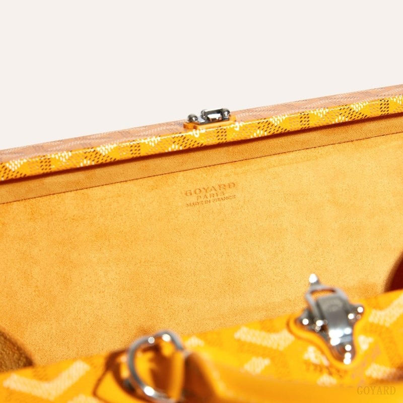 Goyard Grand Hôtel Trunk Bag Keltainen | KCGI8794