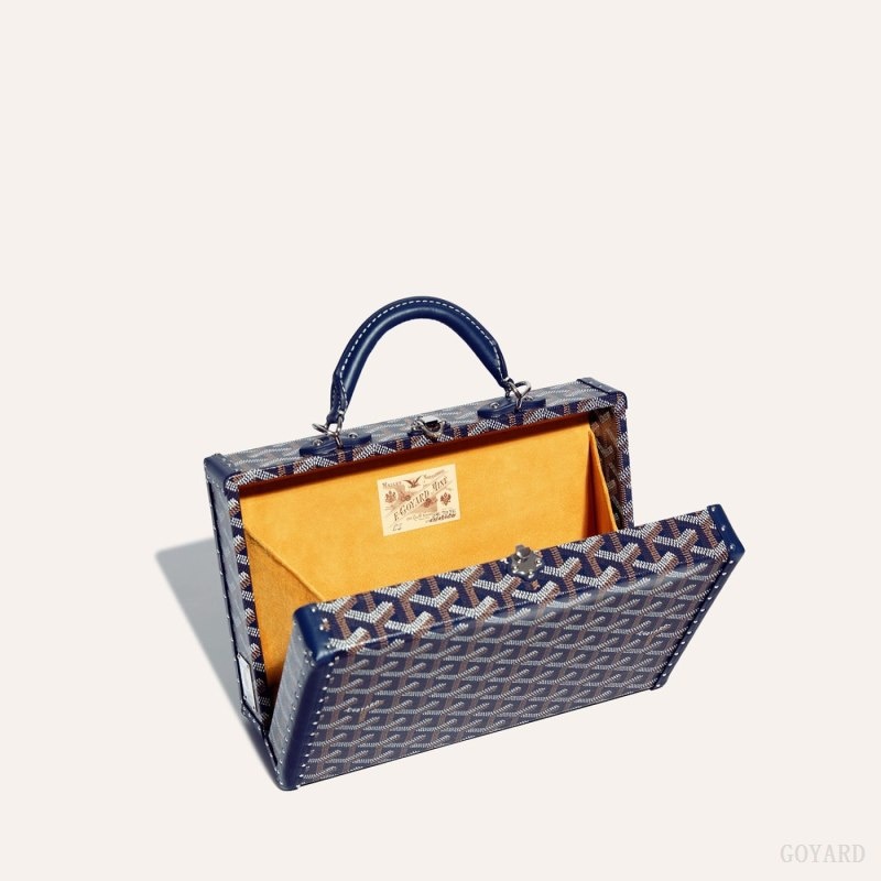 Goyard Grand Hôtel Trunk Bag Laivastonsininen Sininen | ICZV9920