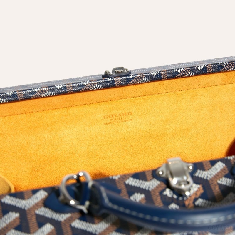 Goyard Grand Hôtel Trunk Bag Laivastonsininen Sininen | ICZV9920