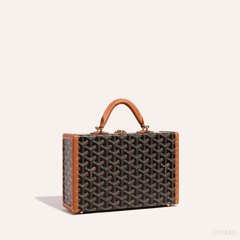 Goyard Grand Hôtel Trunk Bag Mustat Ruskea | TAYK8736