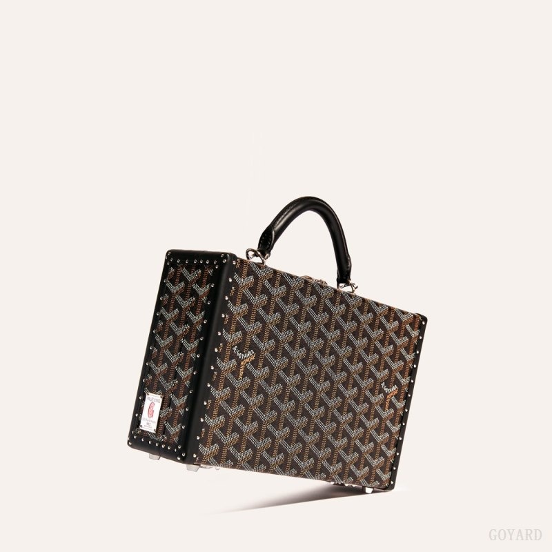 Goyard Grand Hôtel Trunk Bag Mustat | DQIR4277