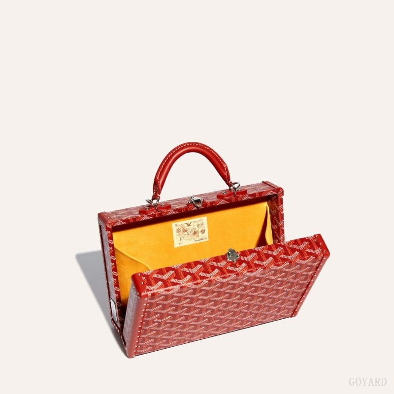 Goyard Grand Hôtel Trunk Bag Punainen | QKTE1271