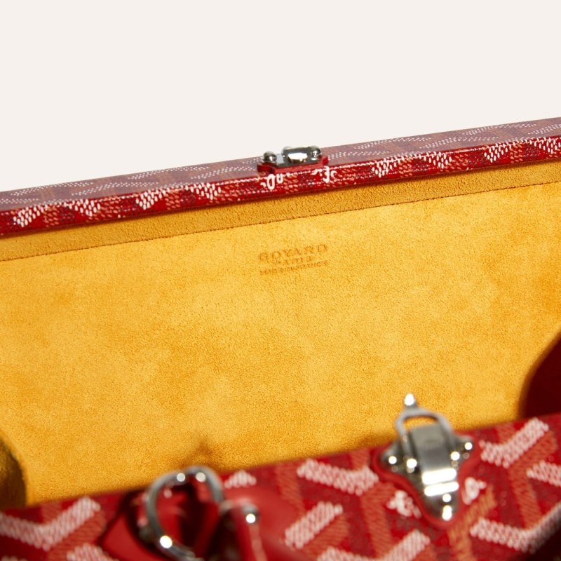 Goyard Grand Hôtel Trunk Bag Punainen | QKTE1271