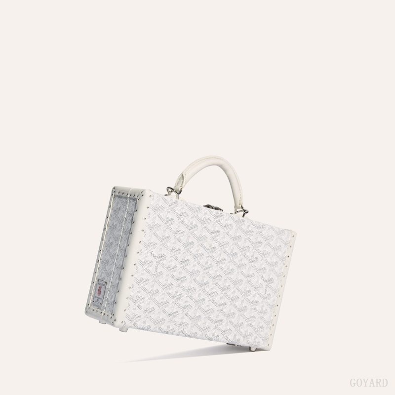 Goyard Grand Hôtel Trunk Bag Valkoinen | PWNF4221