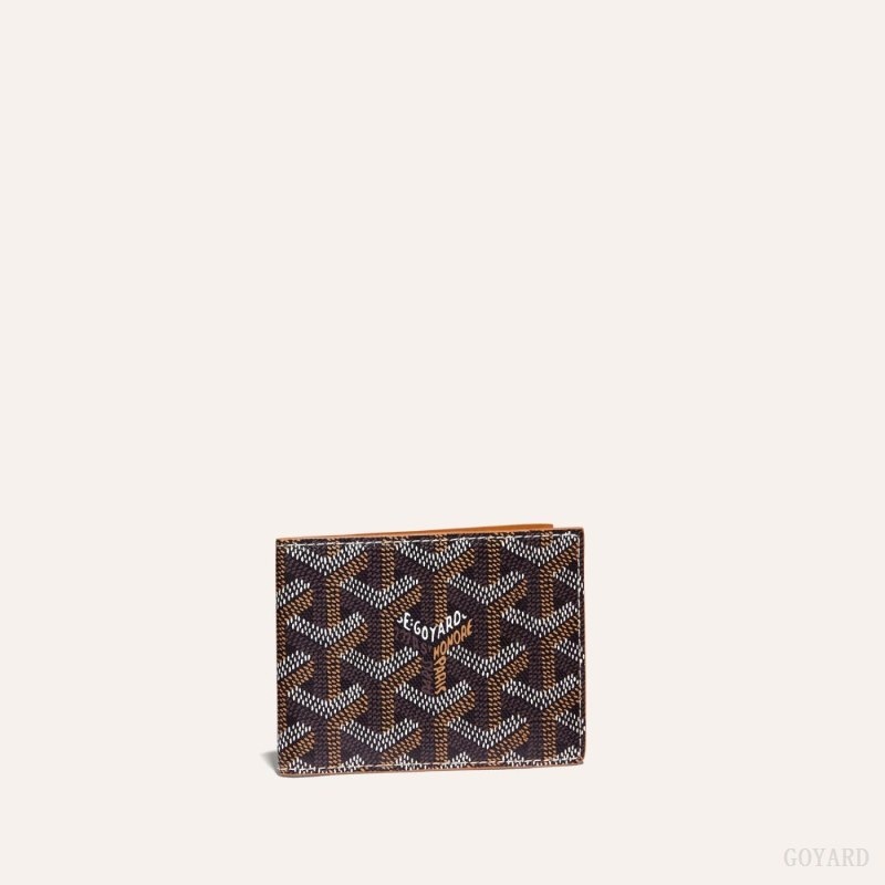 Goyard INSERT VICTOIRE CARD WALLET Mustat Ruskea | AKFU8177