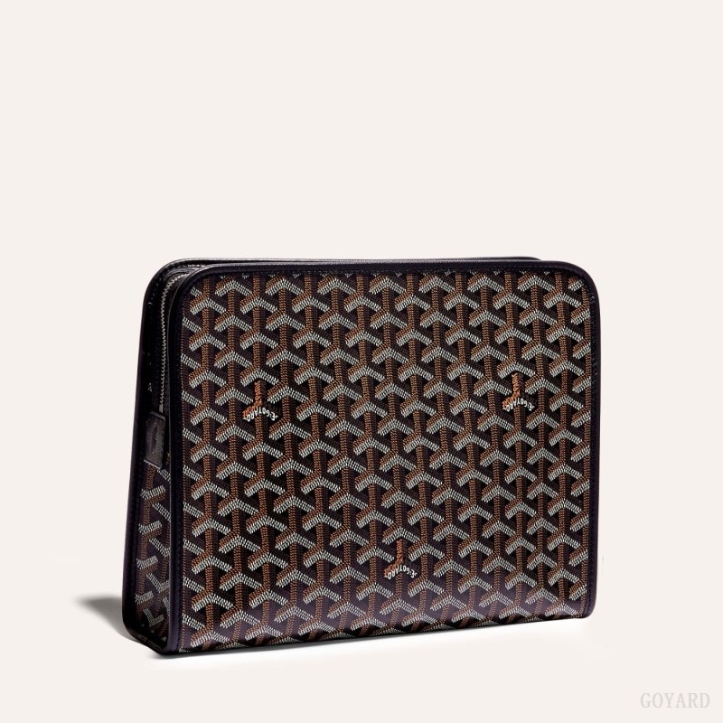 Goyard JOUVENCE GM TOILET BAG Mustat | LOFY5603