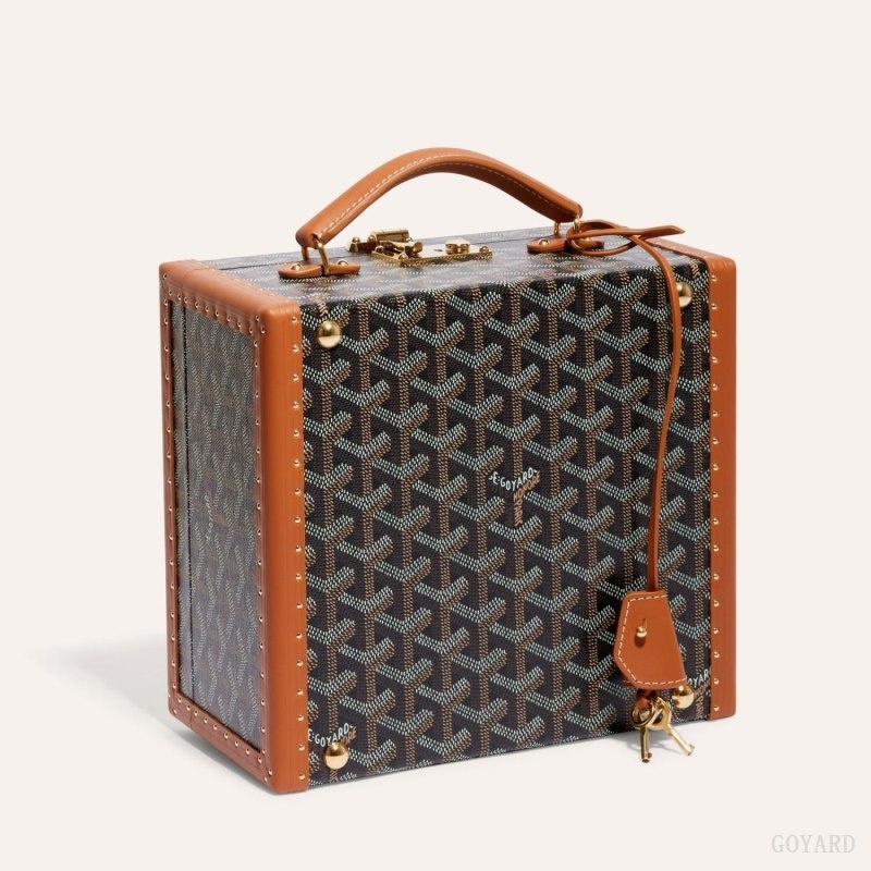 Goyard JOUX 6 WATCH CASE Mustat Ruskea | NEDE8265