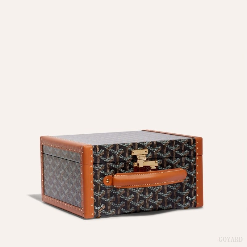 Goyard JOUX 6 WATCH CASE Mustat Ruskea | NEDE8265