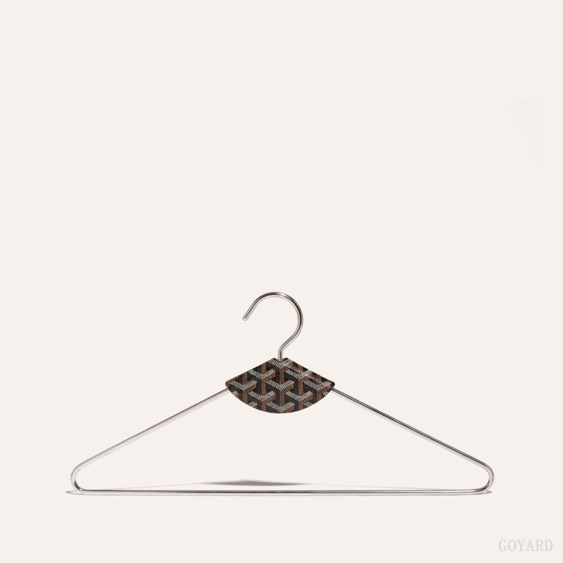 Goyard LIVRÉE PAIR OF HANGERS Mustat Ruskea | NJJF9218