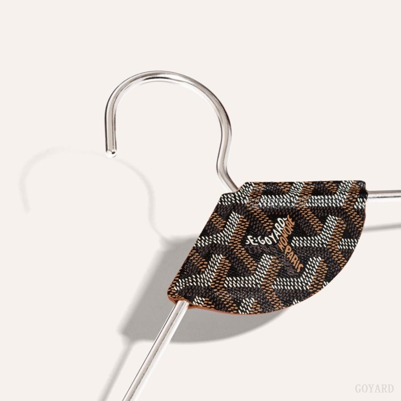 Goyard LIVRÉE PAIR OF HANGERS Mustat Ruskea | NJJF9218