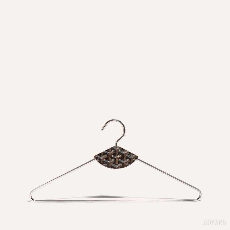 Goyard LIVRÉE PAIR OF HANGERS Mustat Ruskea | NJJF9218