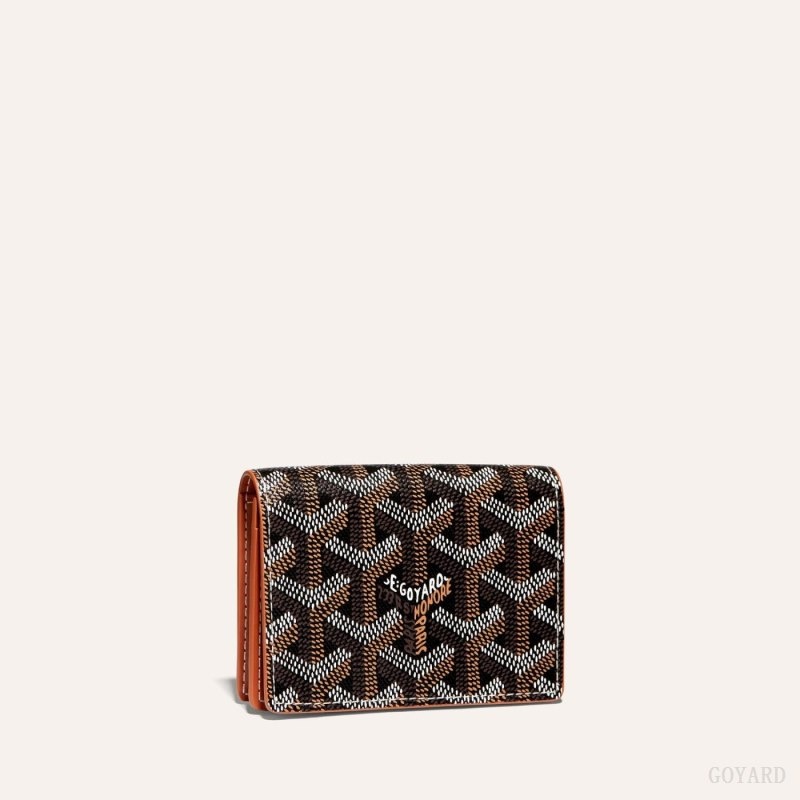 Goyard MALESHERBES CARD WALLET Mustat Ruskea | ZGOU6794