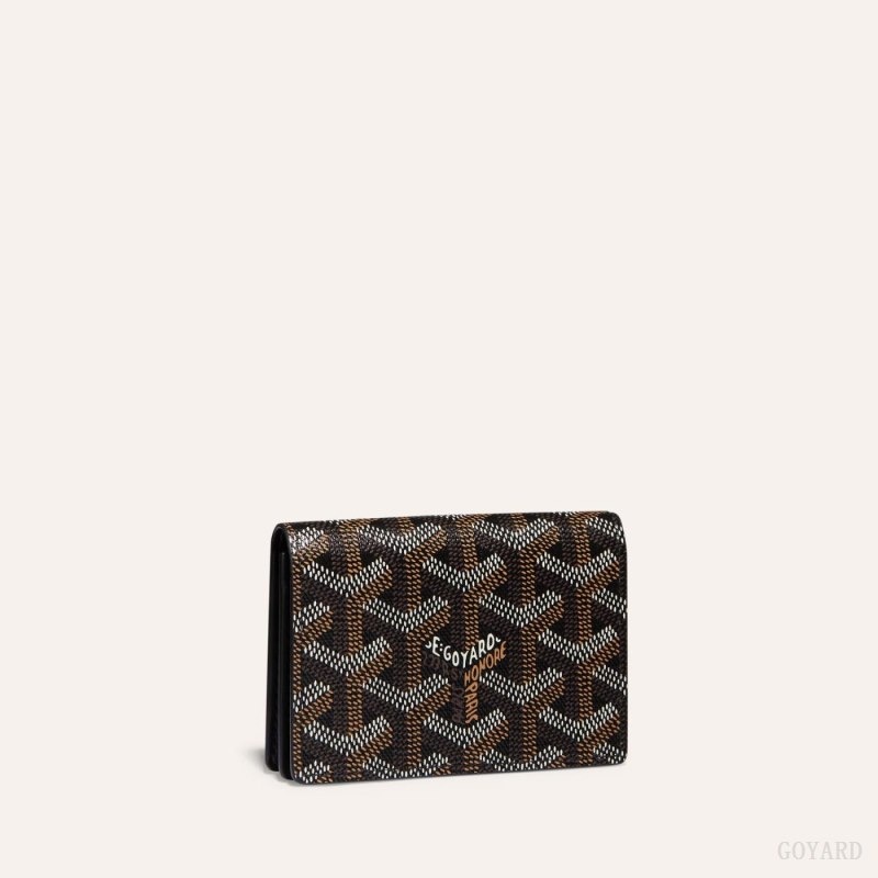 Goyard MALESHERBES CARD WALLET Mustat | HDIS8817