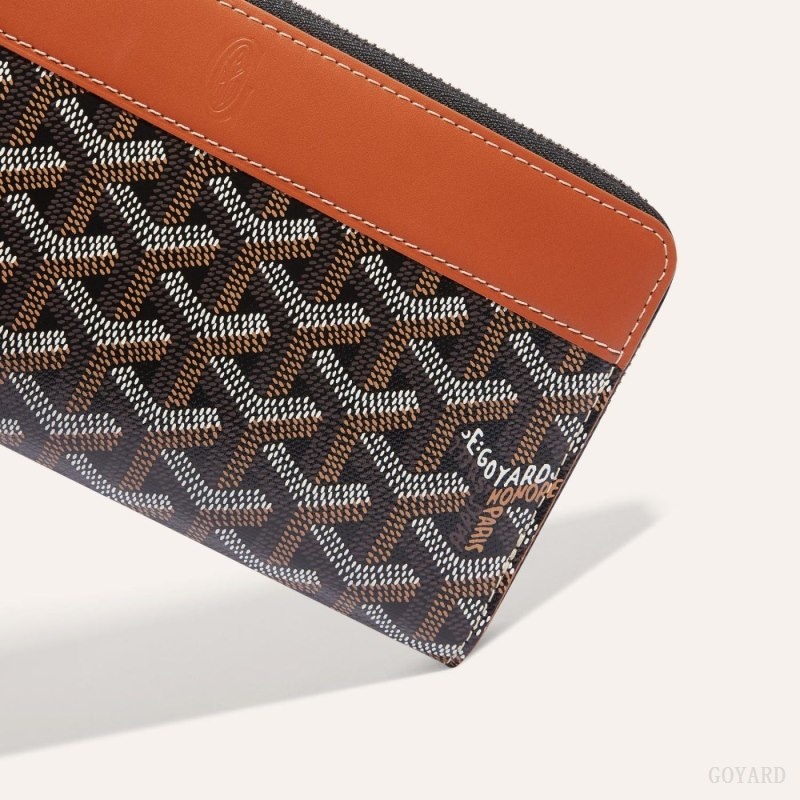 Goyard MATIGNON GM WALLET Mustat Ruskea | UXLA9420