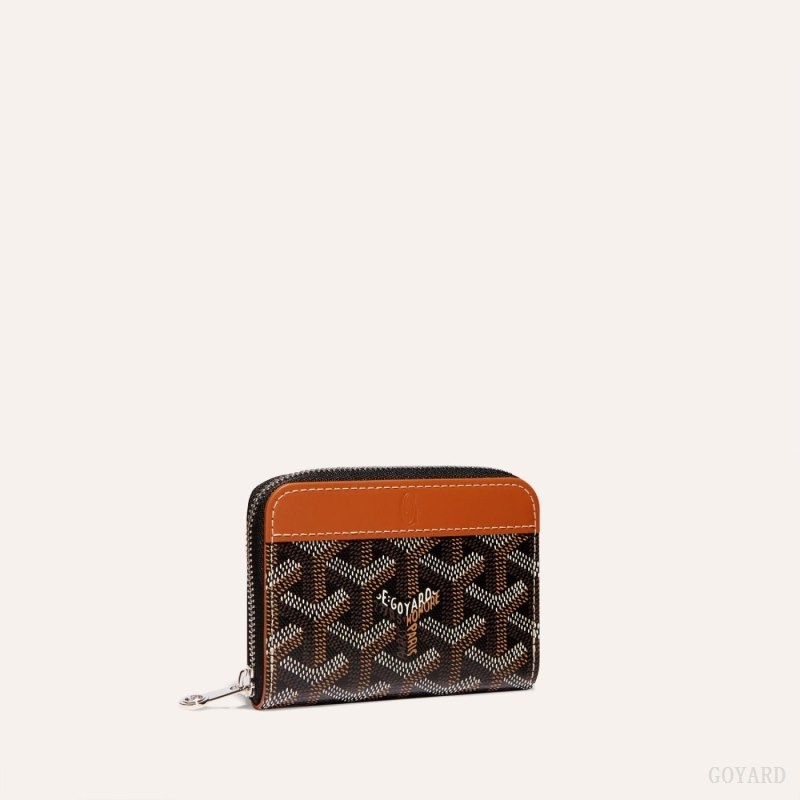 Goyard MATIGNON MINI WALLET Mustat Ruskea | FZIH9925