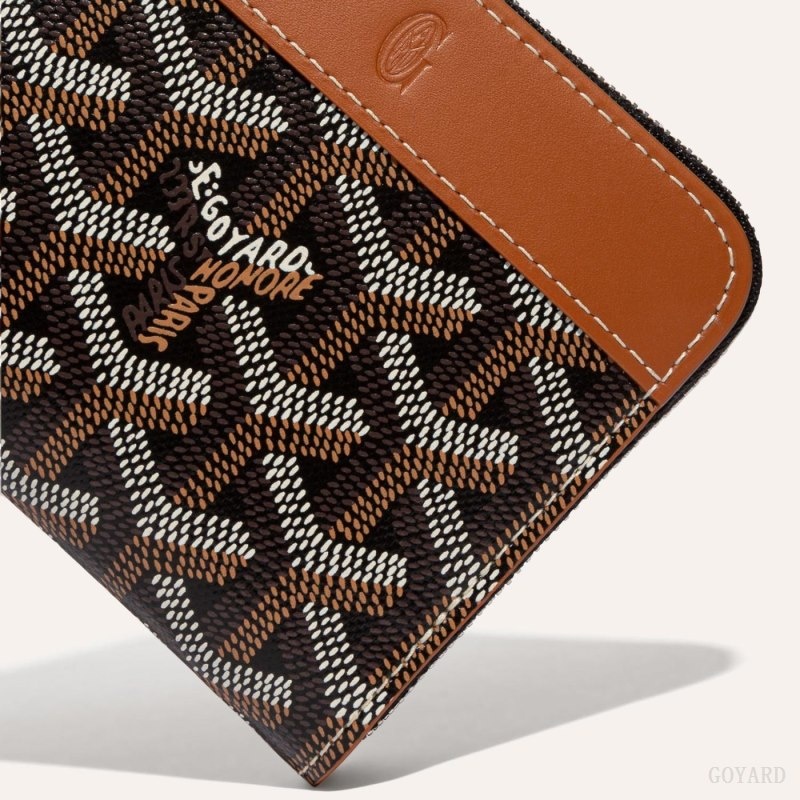 Goyard MATIGNON PM WALLET Mustat Ruskea | DUJT7550