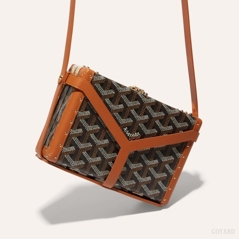 Goyard MINAUDIÈRE TRUNK BAG Mustat Ruskea | IQMD6981