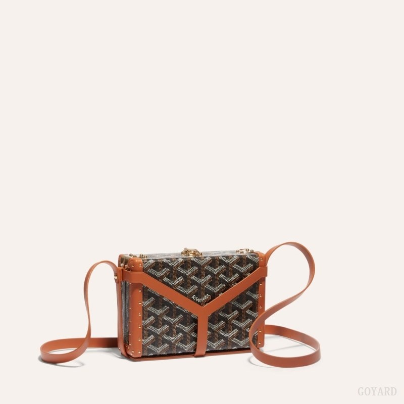 Goyard MINAUDIÈRE TRUNK BAG Mustat Ruskea | IQMD6981