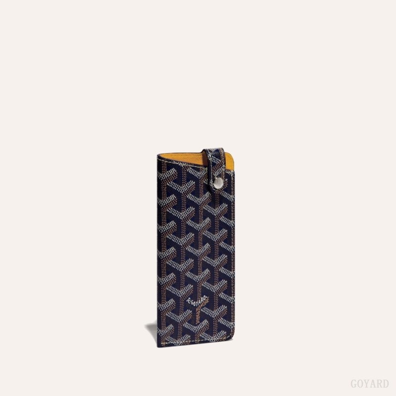 Goyard MONTMARTRE PM GLASSES CASE Laivastonsininen Sininen | ZPXN0159