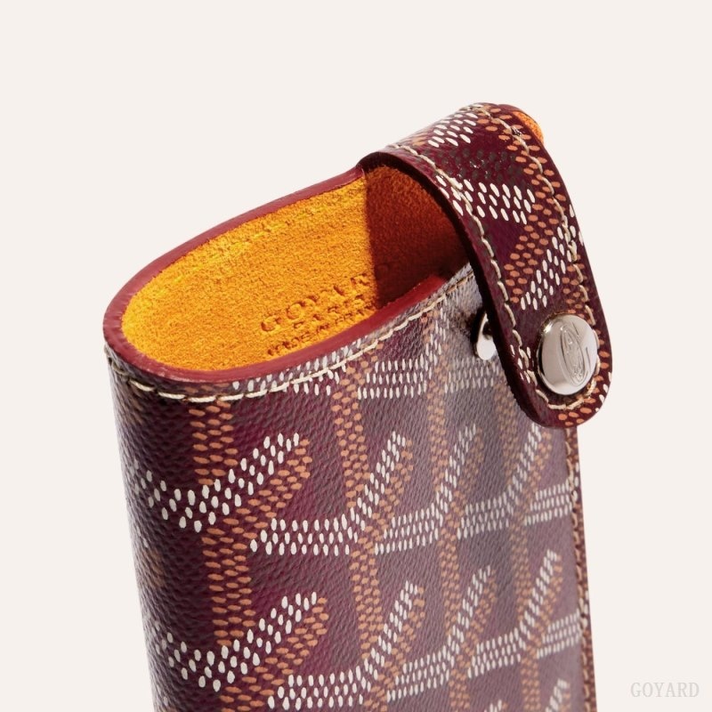 Goyard MONTMARTRE PM GLASSES CASE Viininpunainen | AZIZ4730