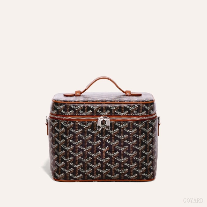 Goyard MUSE VANITY CASE Mustat Ruskea | NLWJ3687