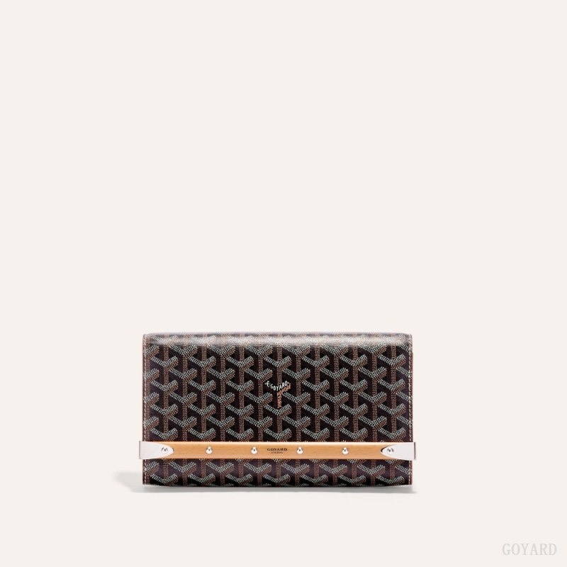 Goyard Monte-Carlo PM Clutch Mustat Ruskea | MEQI9447