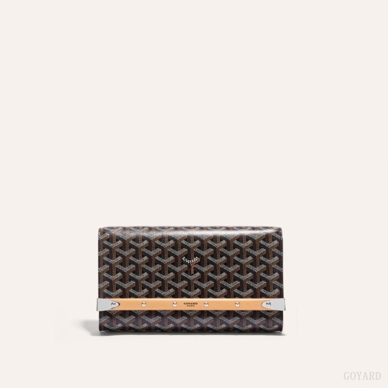 Goyard Monte-Carlo PM Clutch Mustat | PAAX0429