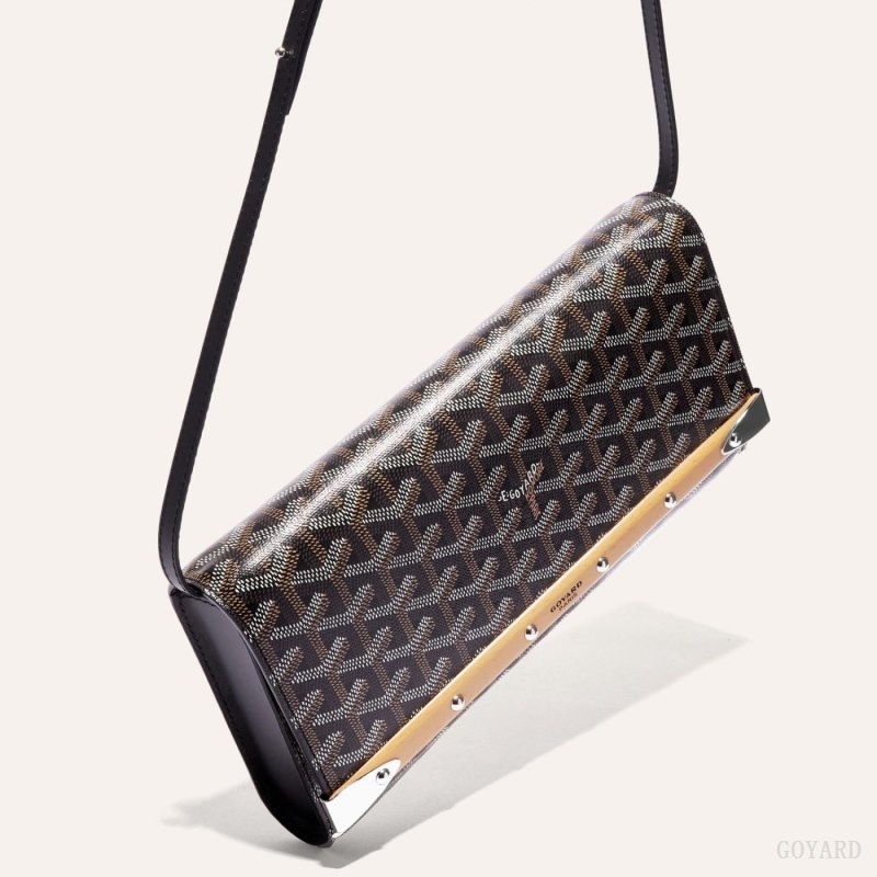 Goyard Monte-Carlo PM Clutch Mustat | PAAX0429