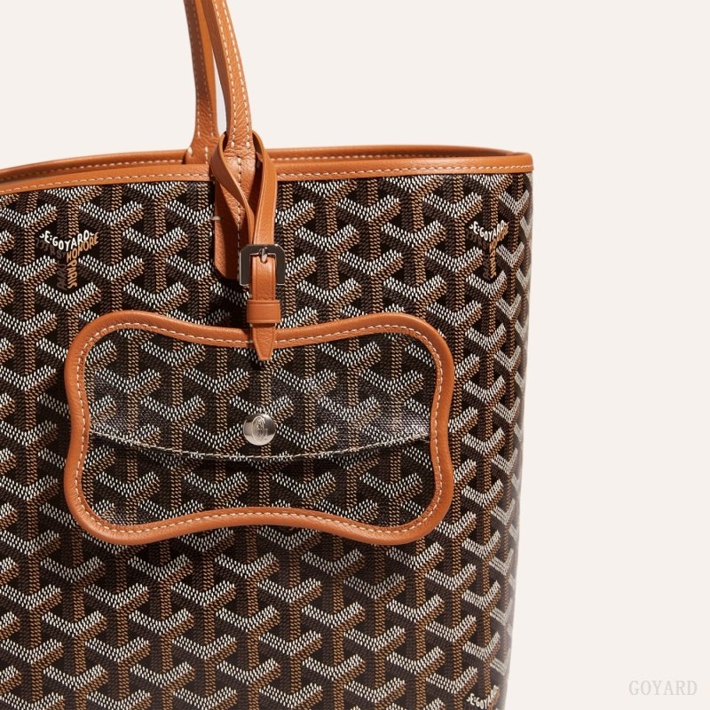 Goyard Os Grey Dog pocket Mustat Ruskea | CVFB5029