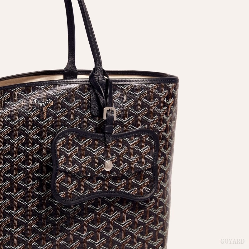 Goyard Os Grey Dog pocket Mustat | KEQX9194