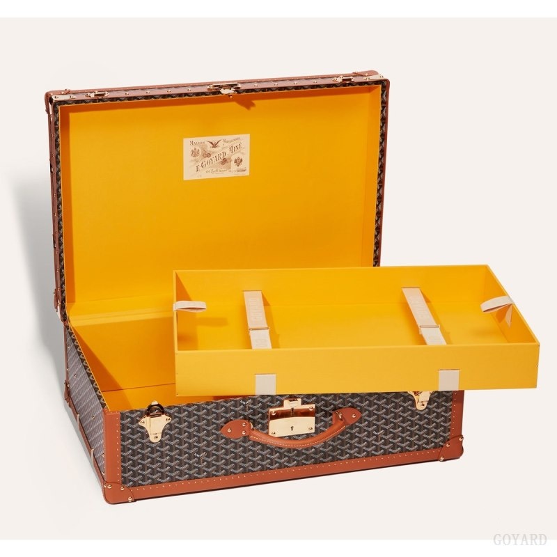 Goyard PALACE 70 SUITCASE Mustat Ruskea | YYVC9115