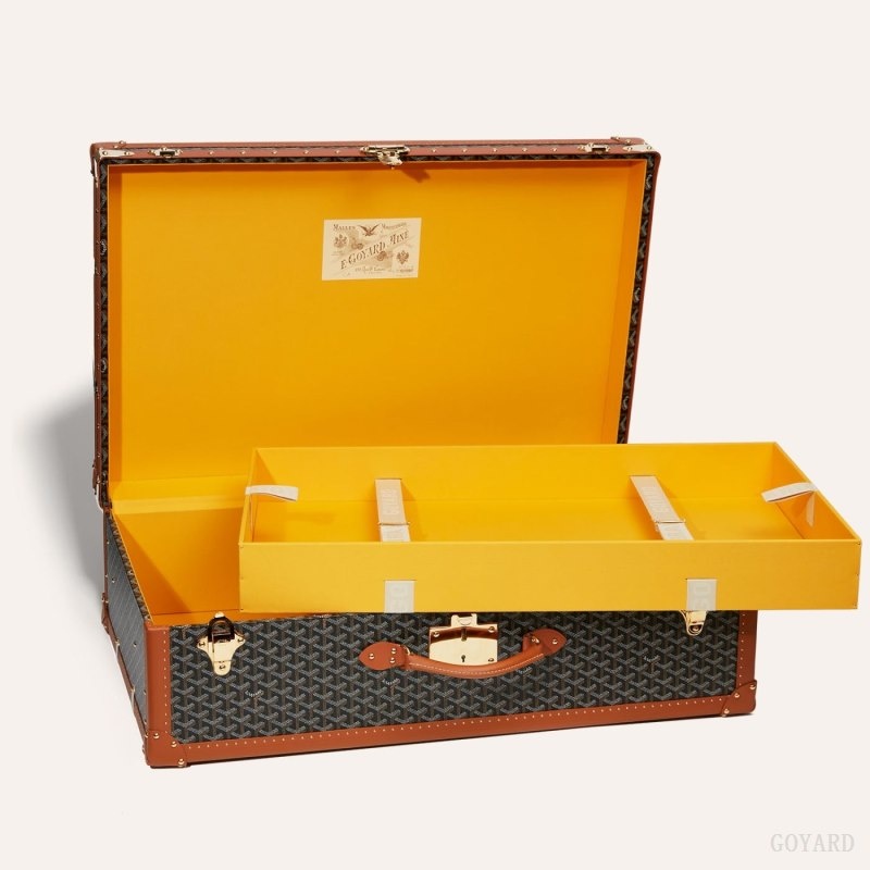 Goyard PALACE 80 SUITCASE Mustat Ruskea | DROL3458