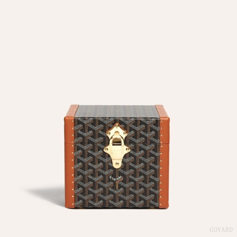 Goyard PARIS CASE Mustat Ruskea | PMIC9115