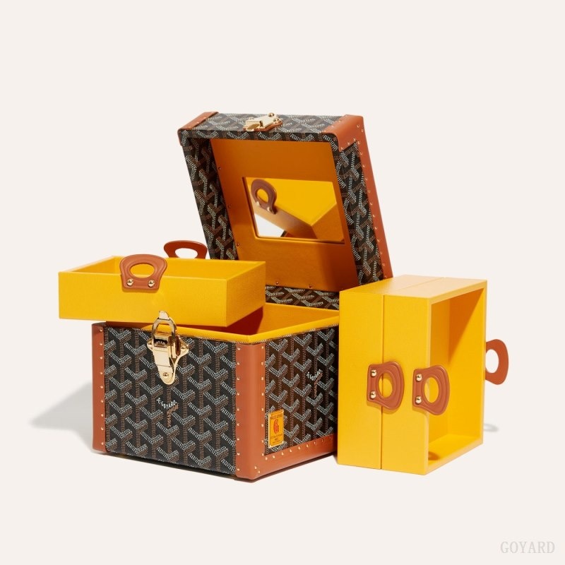 Goyard PARIS CASE Mustat Ruskea | PMIC9115