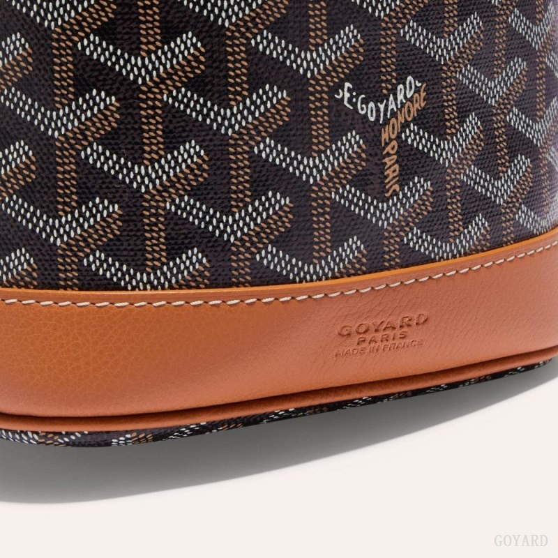 Goyard PETIT FLOT BUCKET BAG Mustat Ruskea | UCSI1758