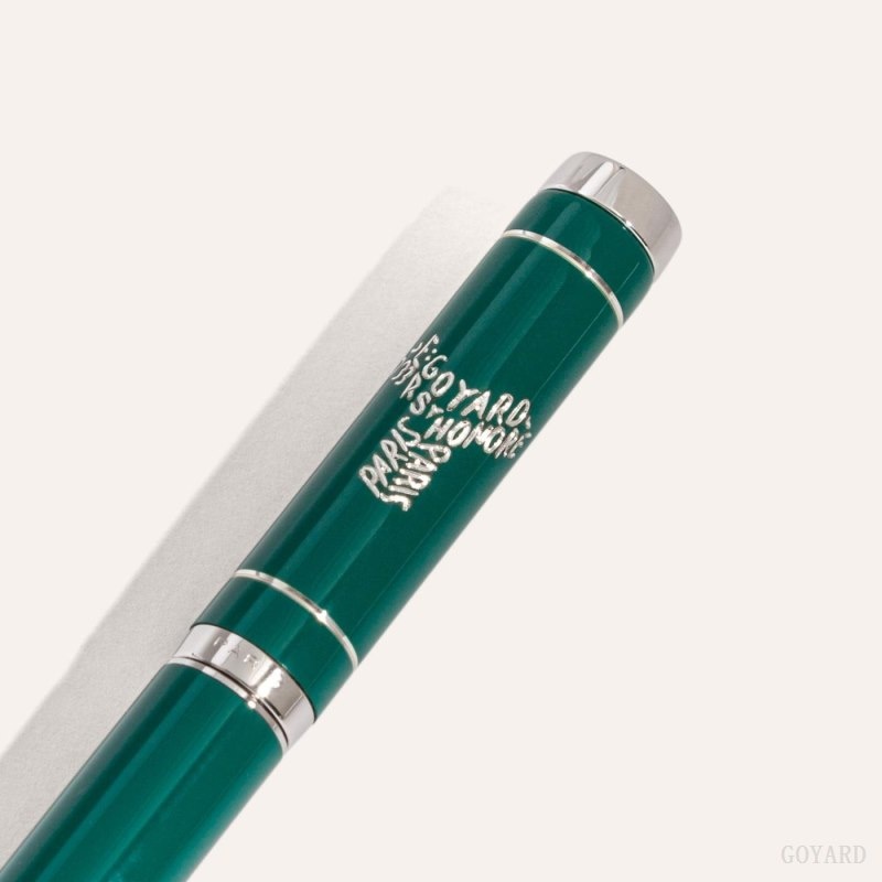 Goyard Rollerball Travel Pen Vihreä | MQOJ8285